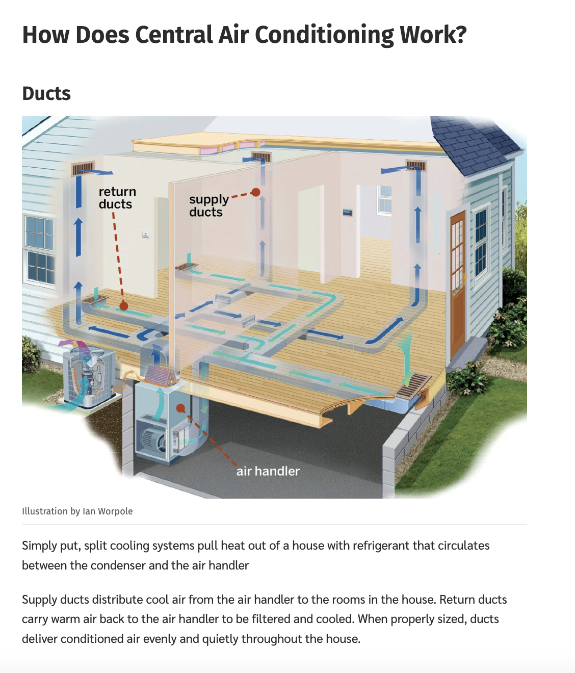 central cooling installation