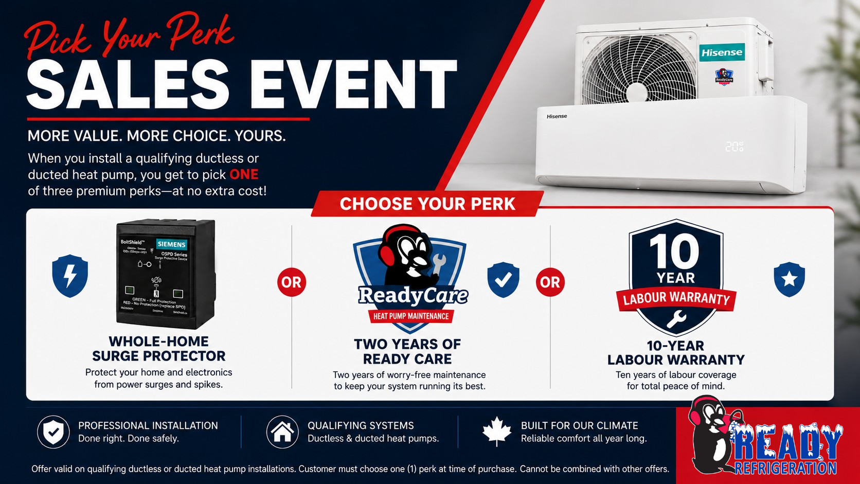 Ready Pick your perk sales event 